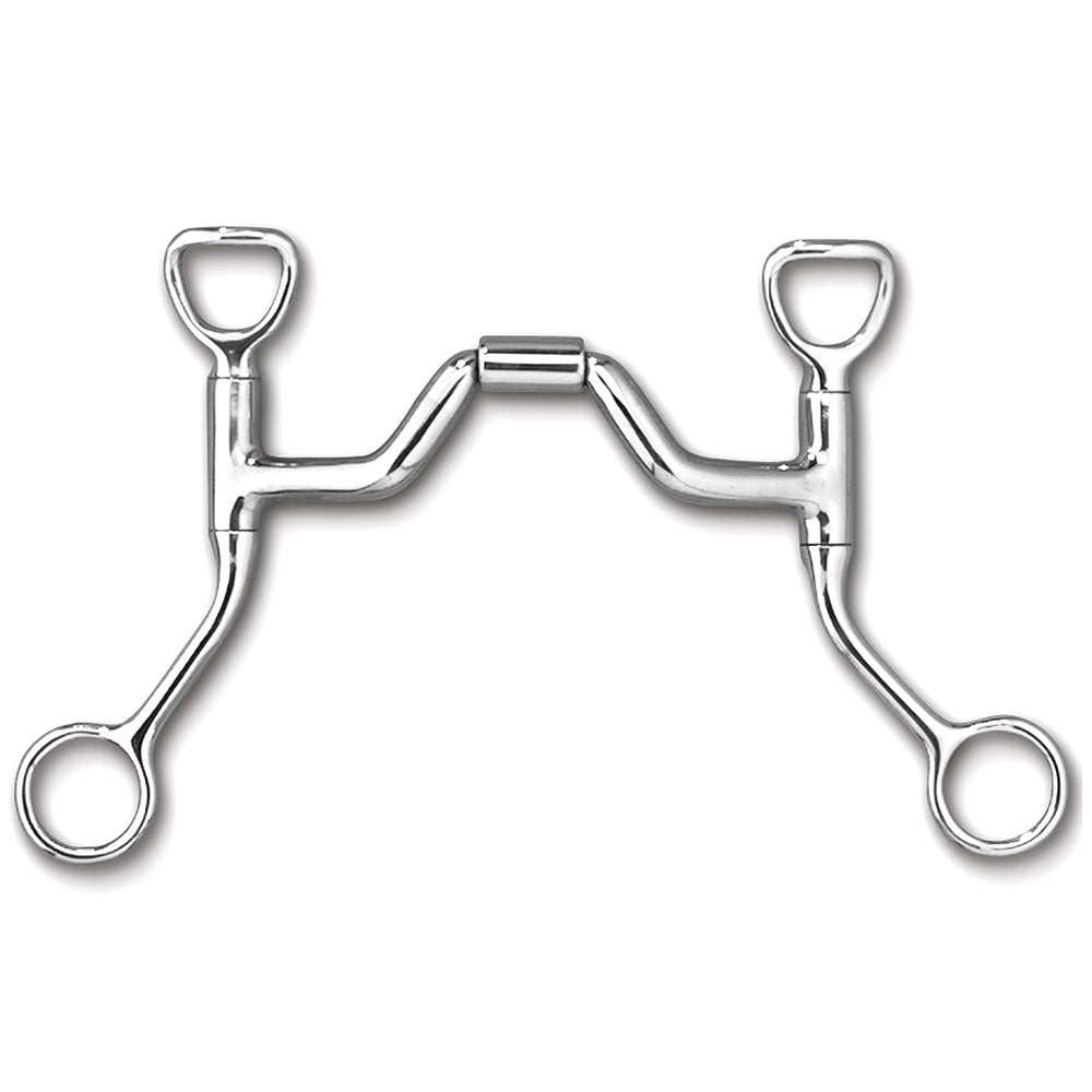 5 In Mouth Myler Hbt Shank With Sweet Iron Ported Barrel Mb 33 Horse Bit