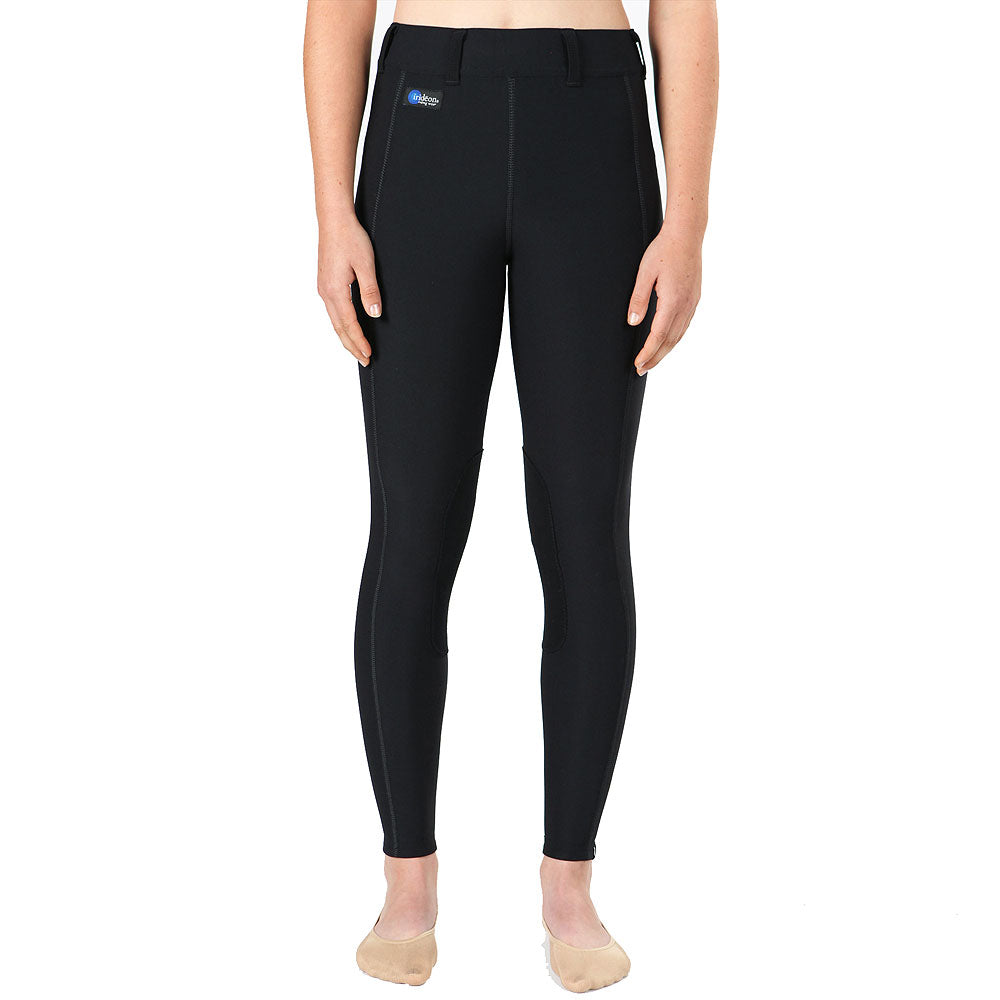 Large Irideon Elasticized Ankles Classic Horse Riding Issential Tights Black