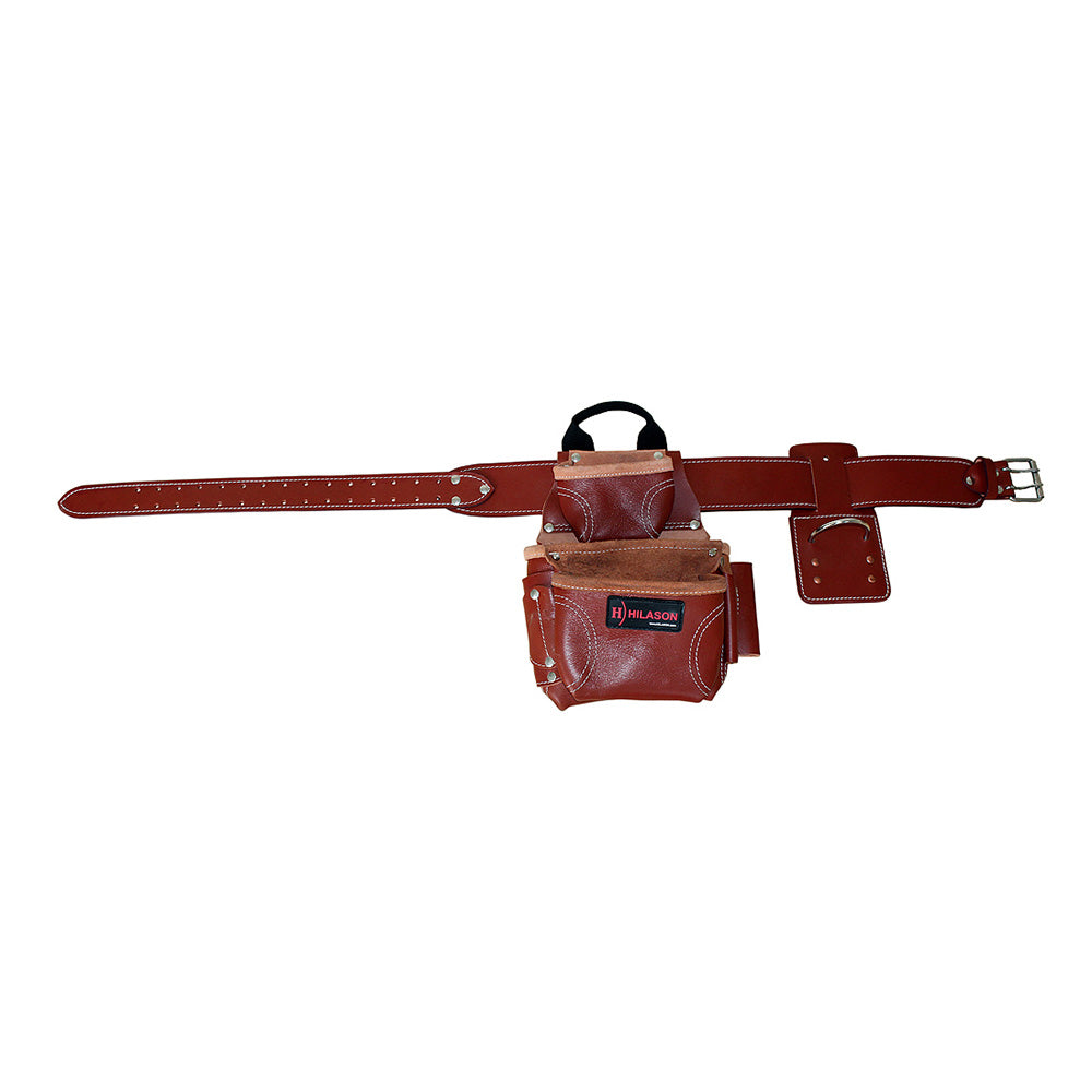 HILASON Leather Carpenter, Farmers And Electrician Tool Bag Pouch