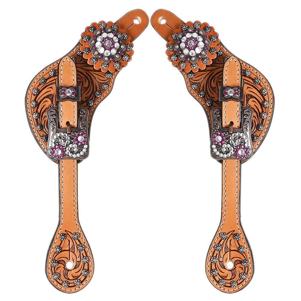 Hilason Western Style Men & Womens Spur Straps for Horse Riding, Barrel Racing,Show,and Rodeo