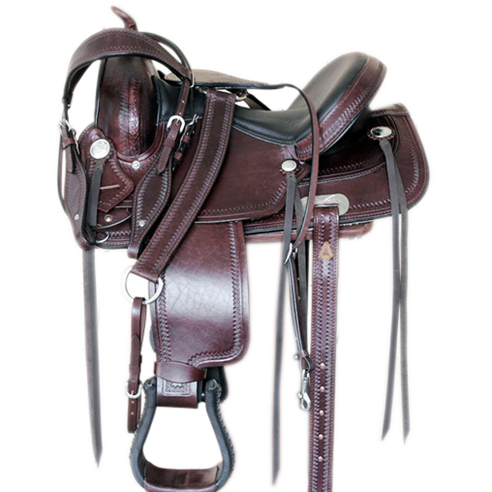16 In Western Horse Saddle American Leather Flex Tree Trail & Pleasure Tack
