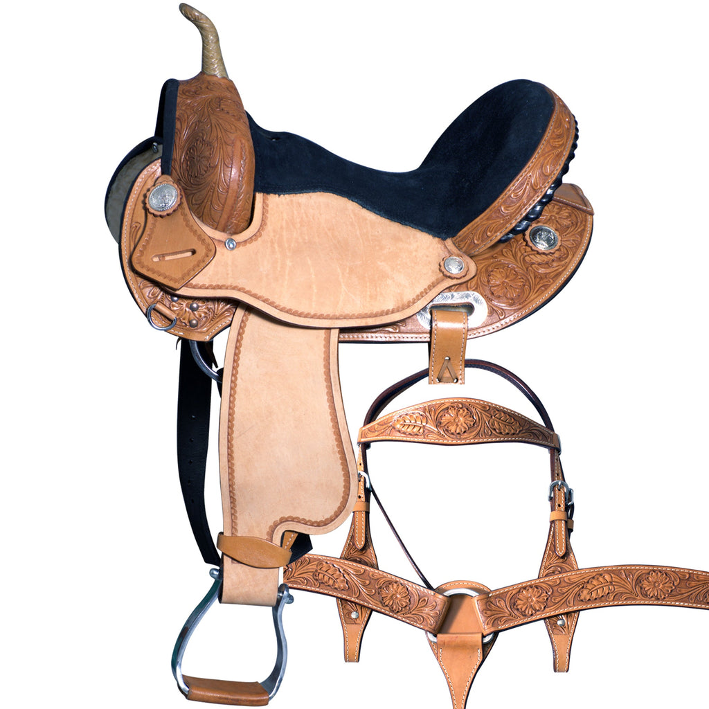 15 In Western Horse Barrel Racing Saddle Trail American Leather