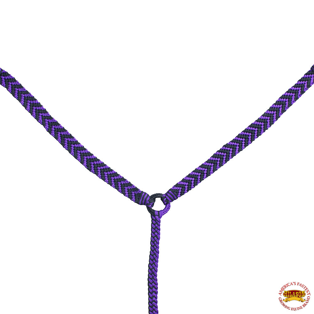 Hilason Horse Breast Collar Flat Braided Paracord 1" X 8Ft | Horse Racing | Barrel Rein Horse | Horse Racing Gifts