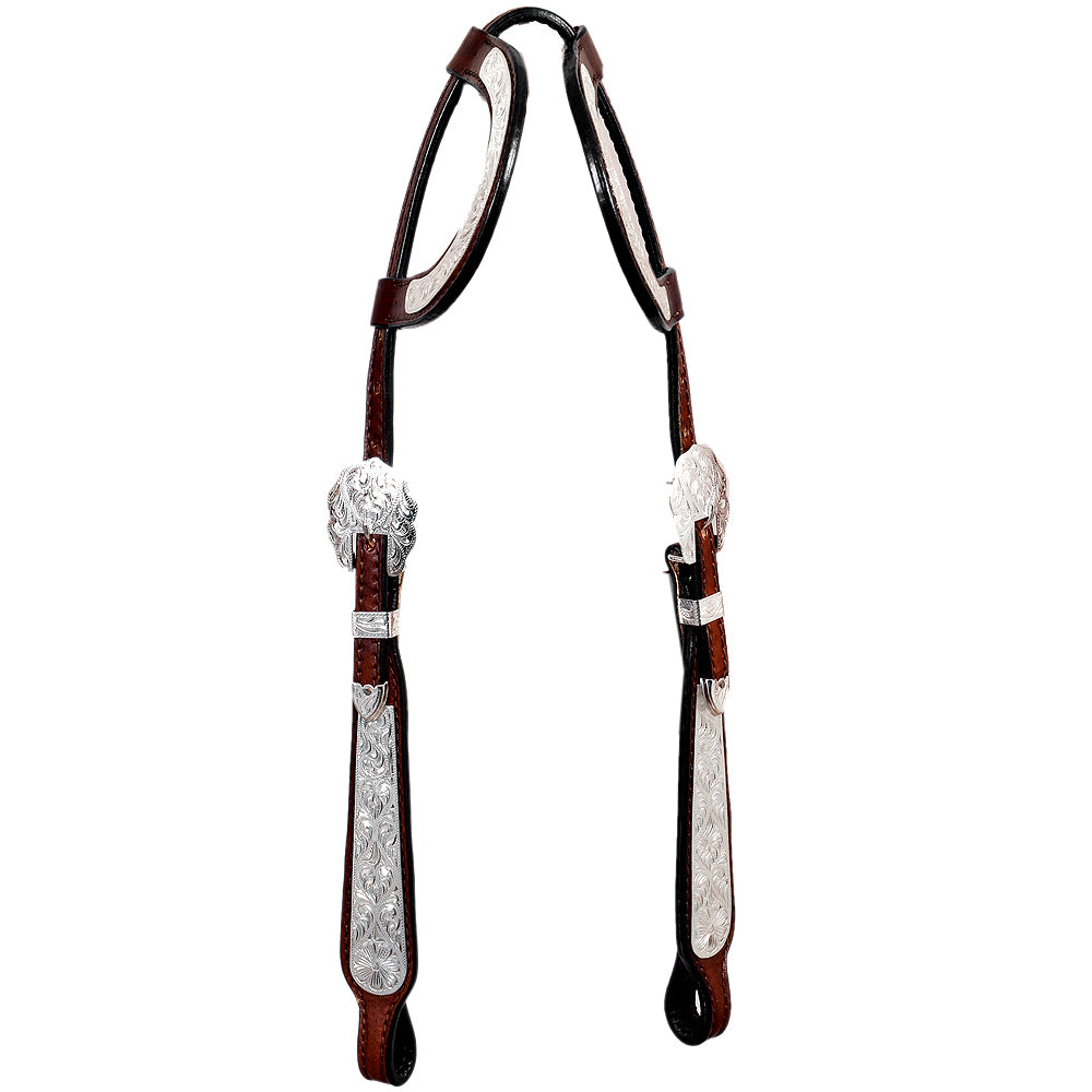 HILASON Western Horse Two Ear Headstall American Leather Brown