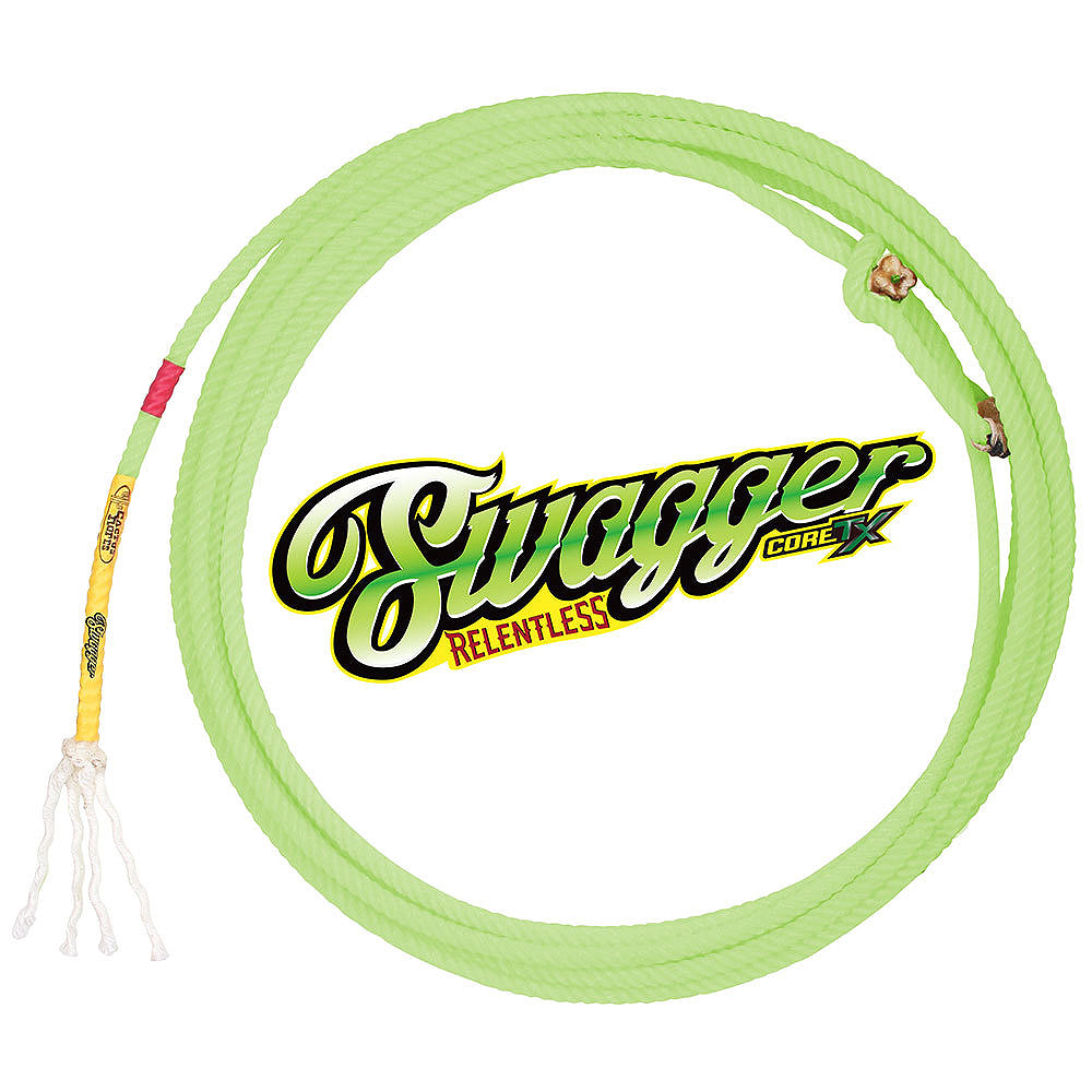 32" Cactus Swagger Natual Nylon 4 Strand Head Perfect Super Soft Rope Neon Green