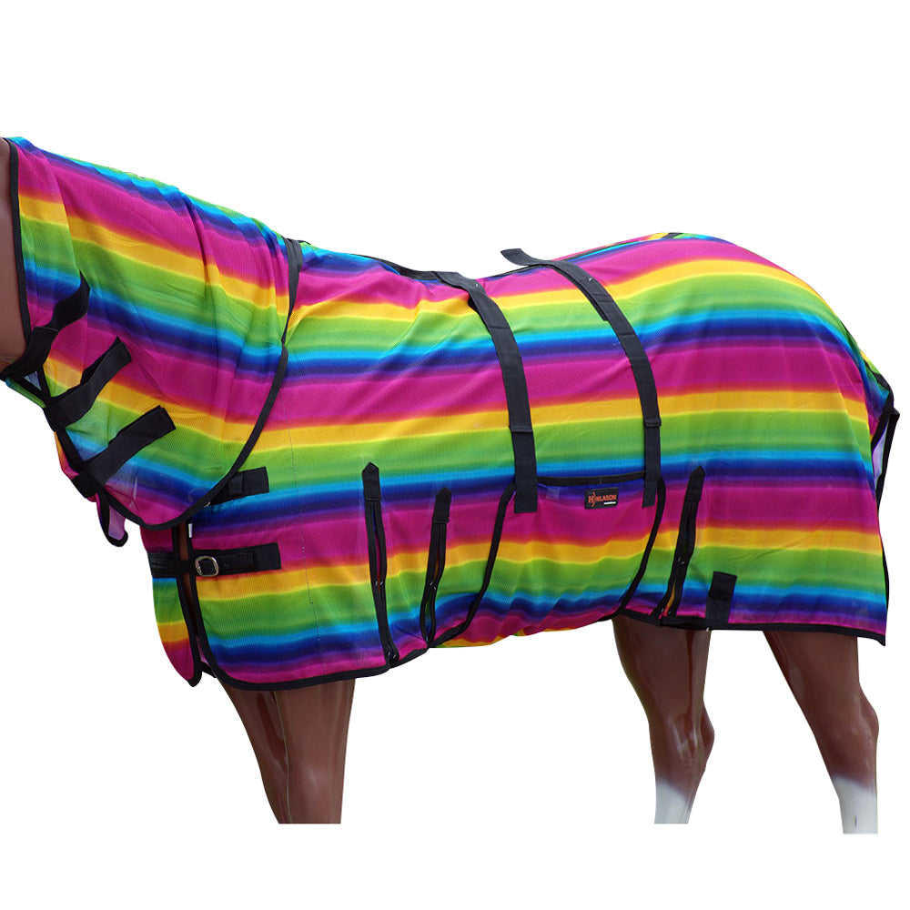 HILASON Horse Fly Sheet - Summer Spring UV Protection Mesh Bug Mosquito FlySheet for Horses | Fly-Sheet