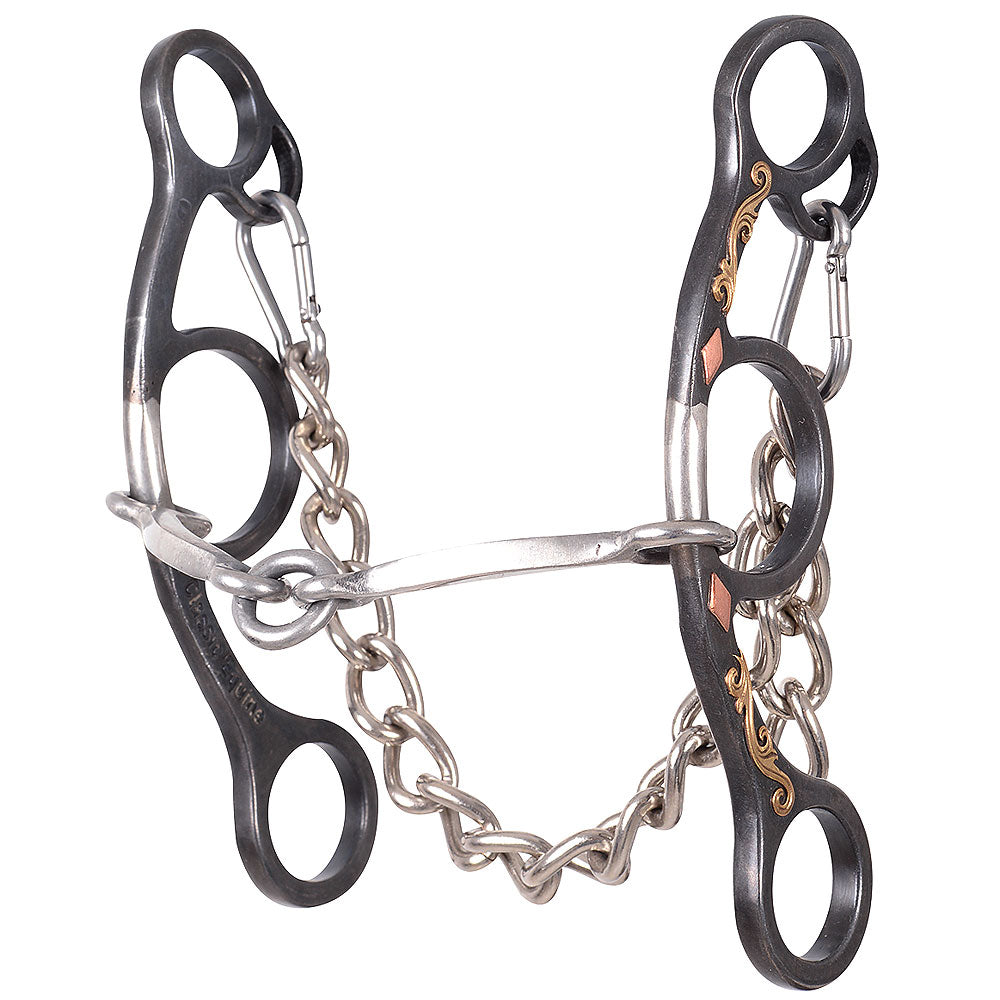 Equibrand Sherry Cervi Diamond Short Shank O Ring Square Snaffle Horse Bit