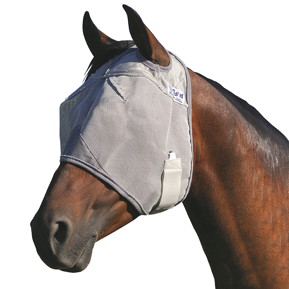 Draft Cashel Comfort Crusader Standard Fly Mask No Ears Nose Gray