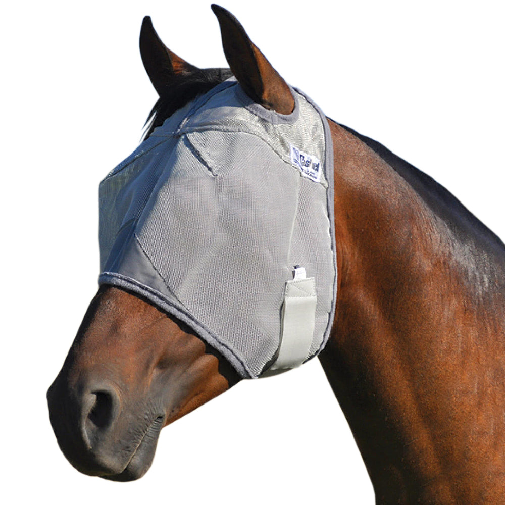 Warmblood Cashel Crusader Standard Fly Mask No Ears Nose Grey