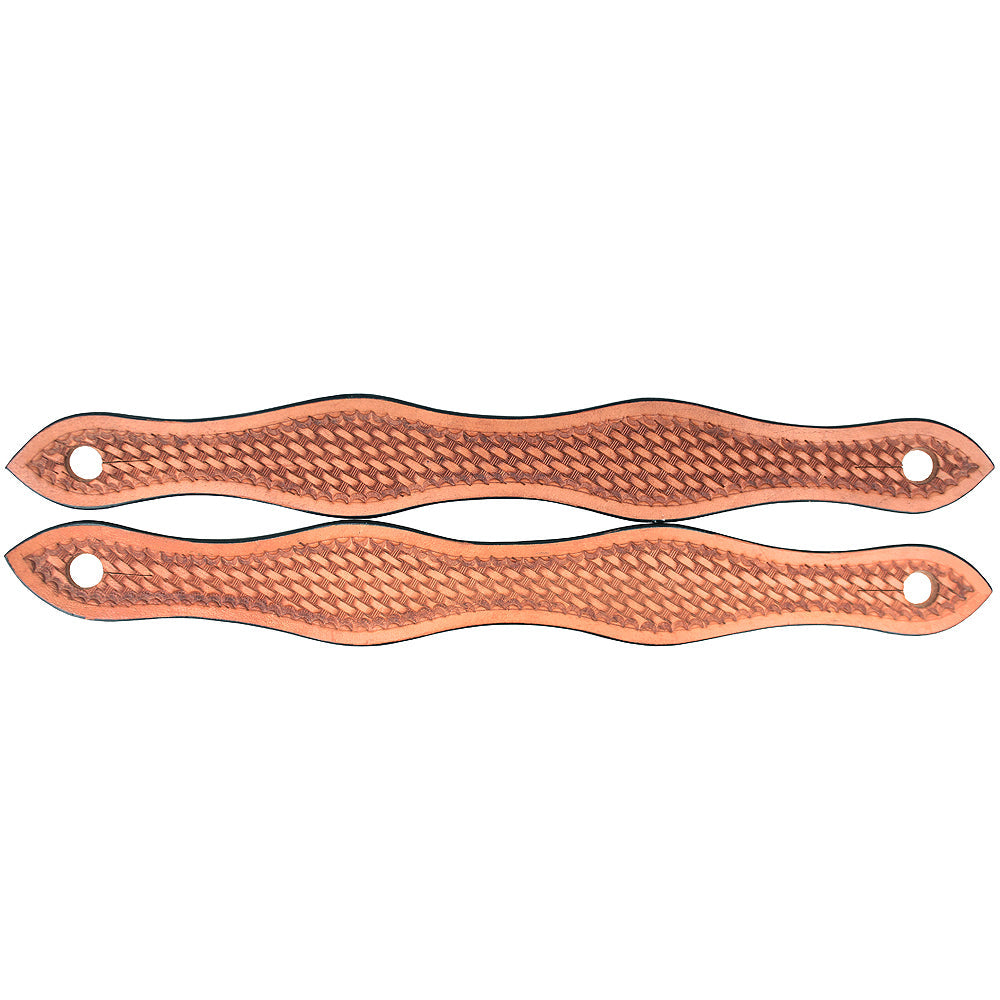 Hilason Western Leather Slobber Straps Oil Tan