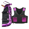 Hilason Junior Youth Bull Riding Pro Rodeo Leather Protective Vest Chaps