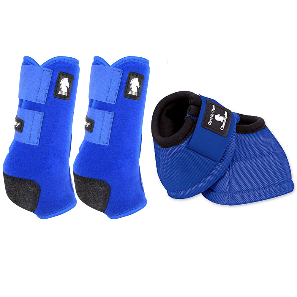 Classic Equine Lightweight Legacy2 Front Dyno Bell Boots Pair Black