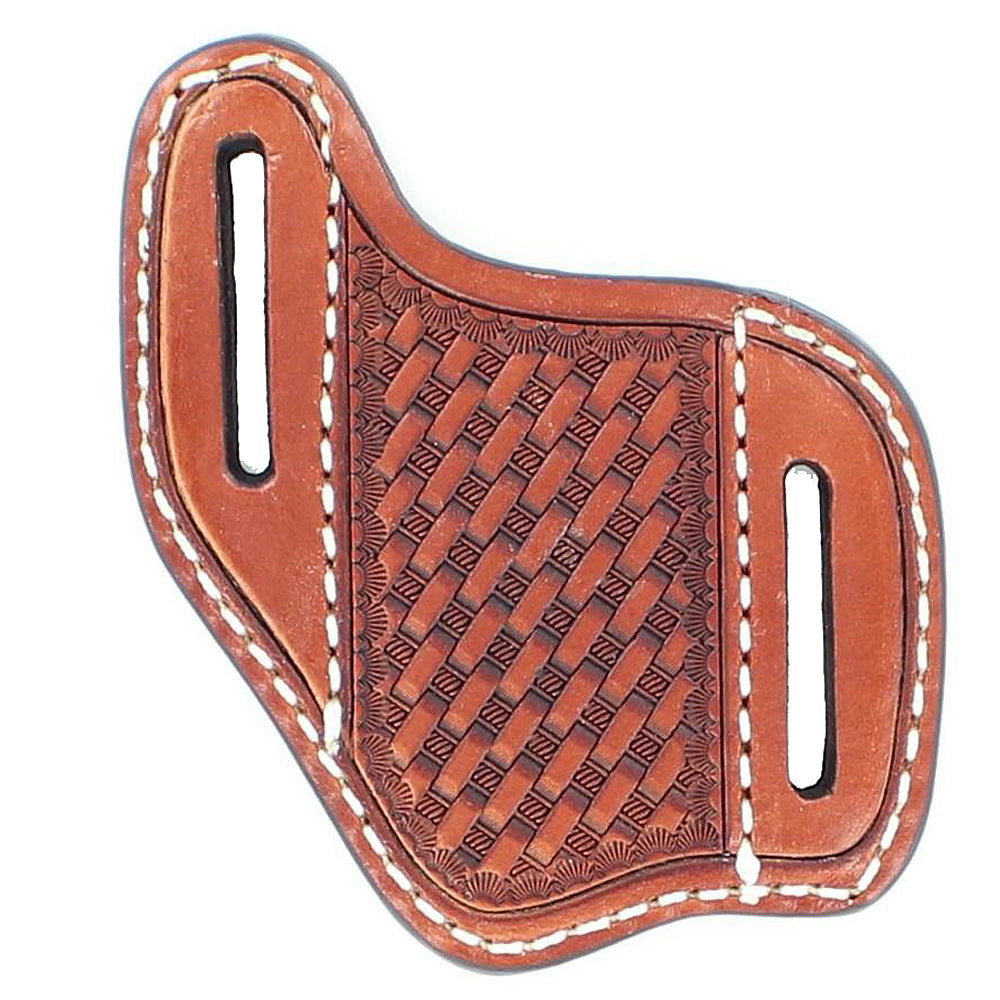 Pocket Knife Sheath Basket Diagonal Belt Loop For Secure Fastening Sleeve Tan