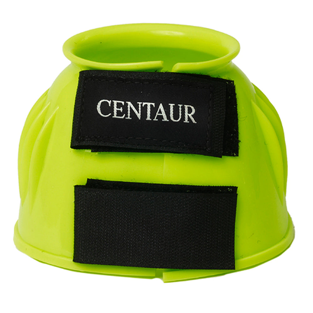 X-Large Centaur Pvc Ribbed Double Hook And Loop Bell Boots Lime Green