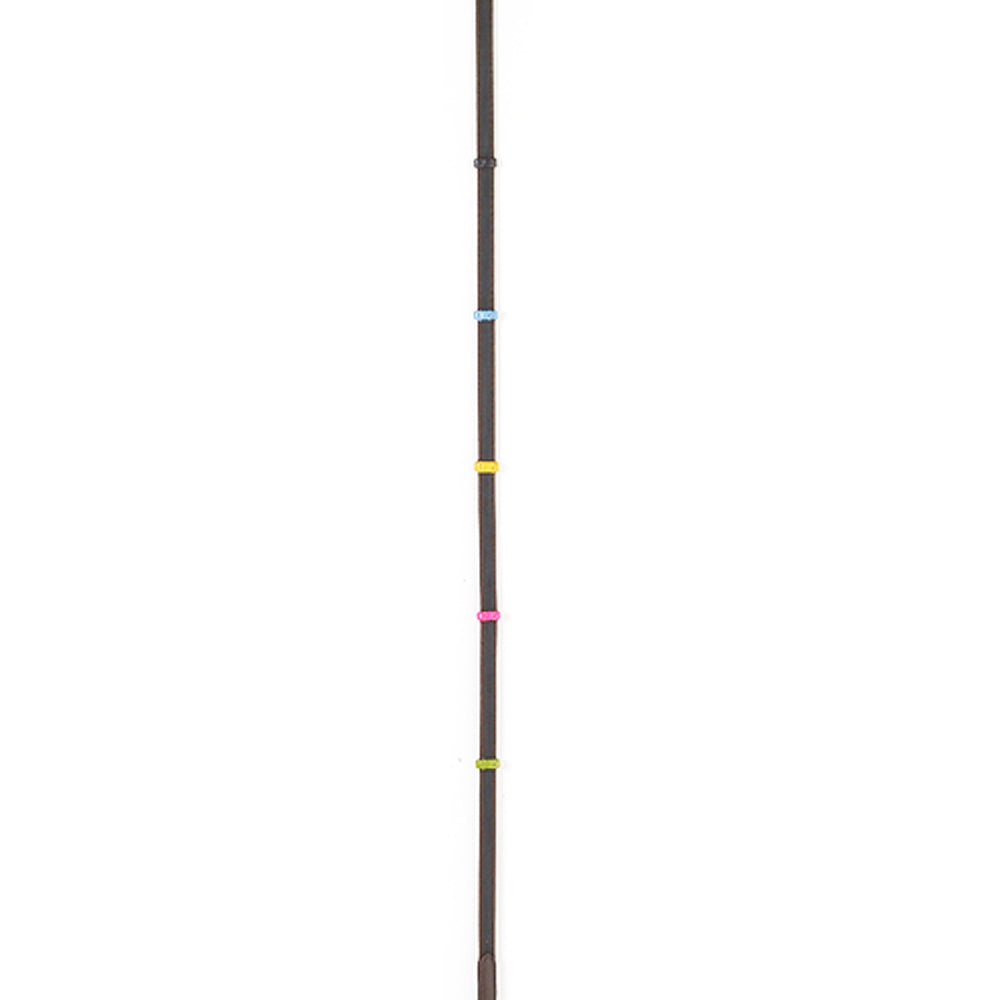 5/8 X 54" Camelot Horse Anti-Slip Colored Leather Stop Reins Brown
