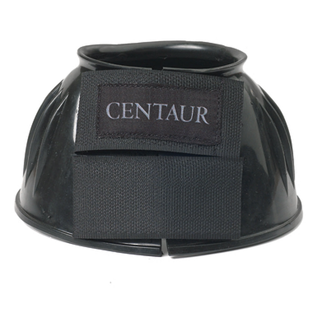 X-Large Centaur Pvc Ribbed Double Hook And Loop Bell Boots Black