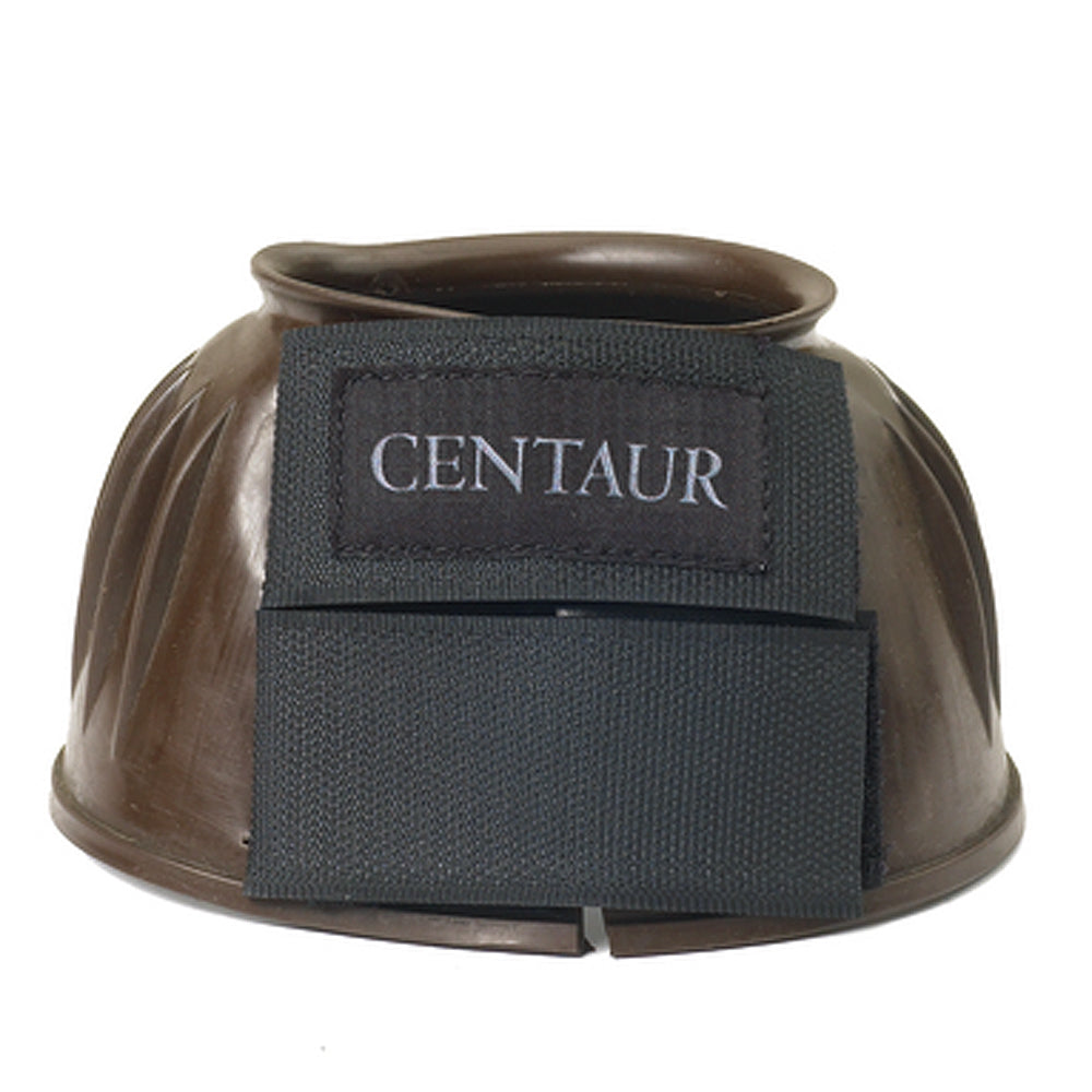 X-Large Centaur Pvc Ribbed Double Hook And Loop Bell Boots Brown