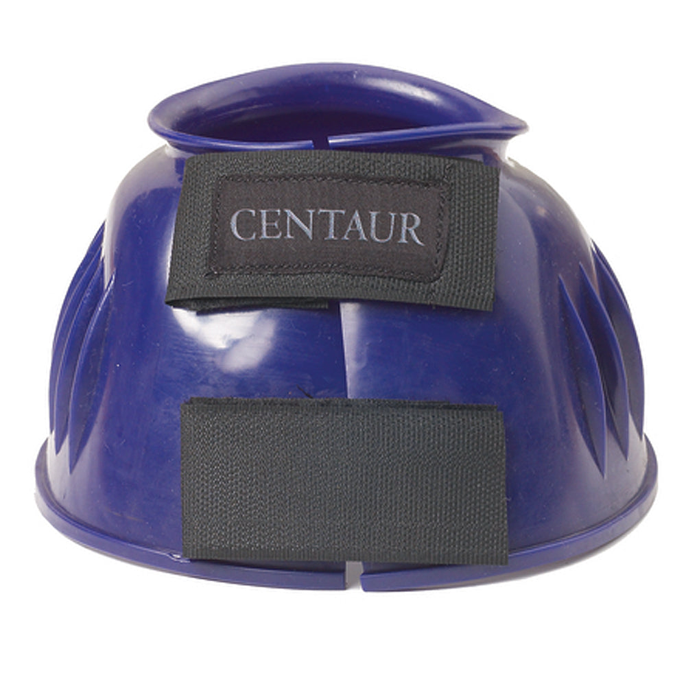 Medium Centaur Pvc Ribbed Double Hook And Loop Bell Boots Purple