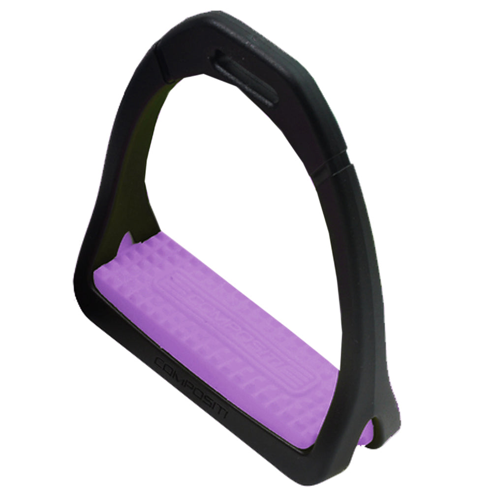 4-3/4" Compositi Premium Great Support Lightweight Horse Stirrup Irons Purple