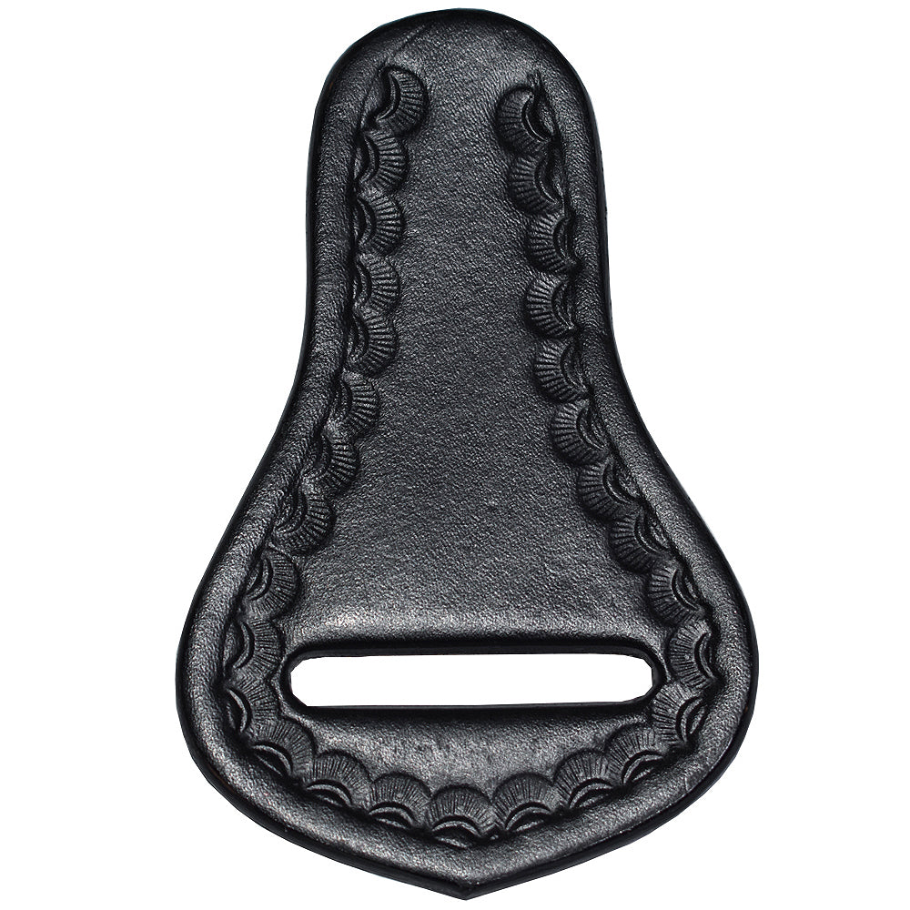 Hilason Western Saddle Repair Leather Latigo Carrier Black