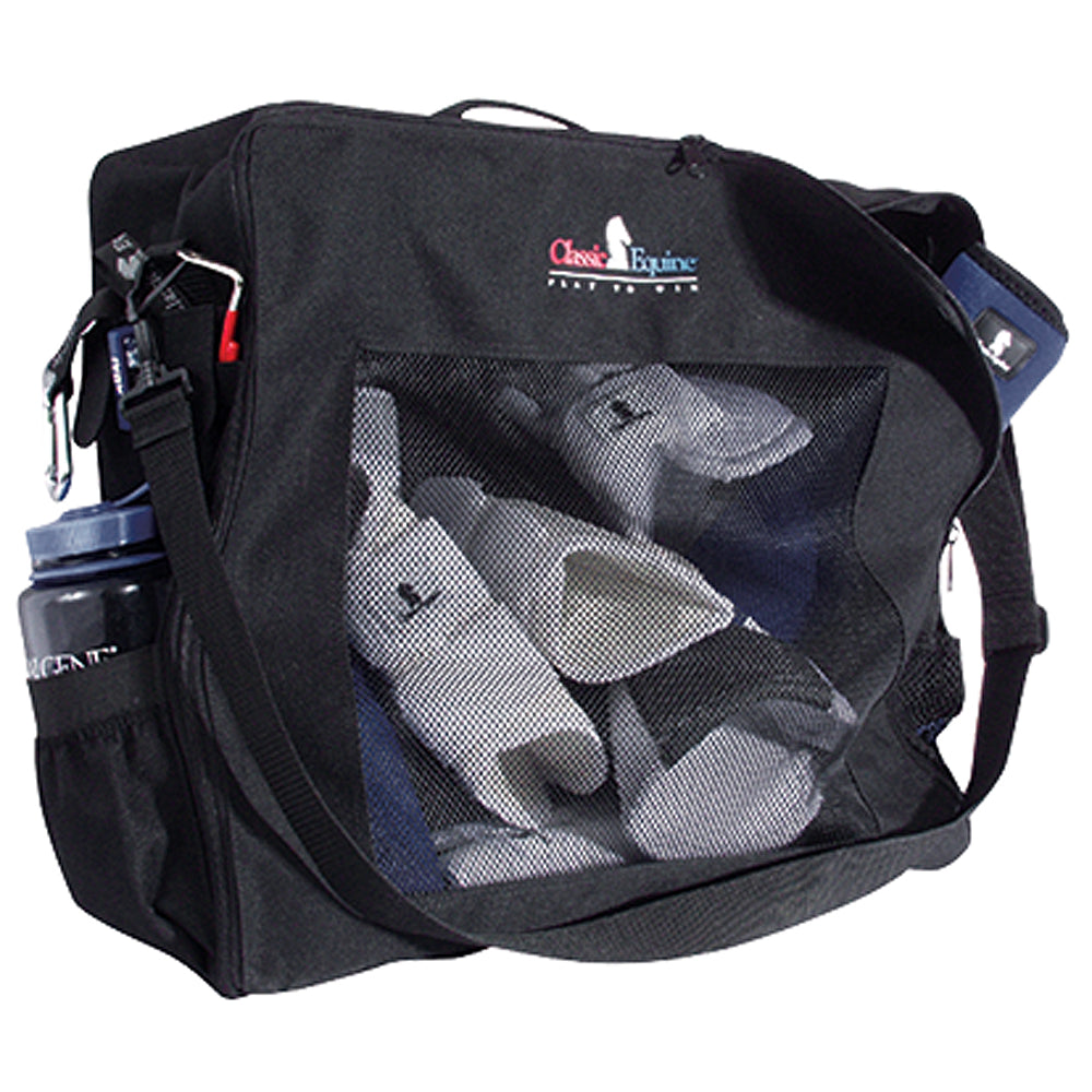 Classic Equine Boot Horse Accessory Tote Adjustable Shoulder Strap Black