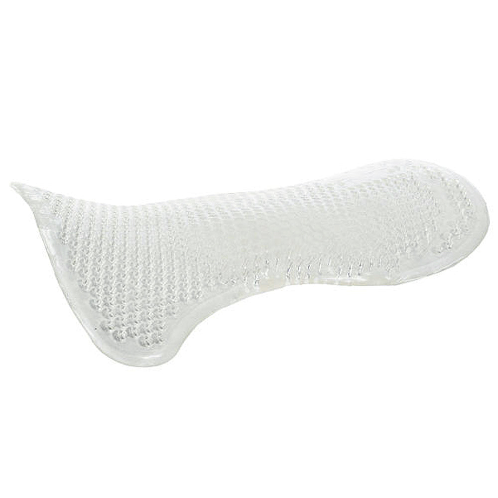 Horze Middle Horse Riser Pad Antislip Clear Gel Shock Absorbing Cushion White