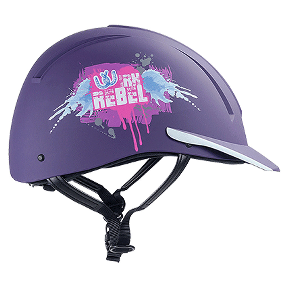 X Small Irh Equi Pro Western Rebel Comfortable Horse Riding Helmet Purple