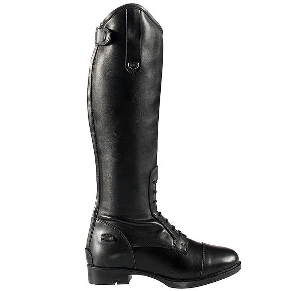 Horze Classic Kids Rover Tall Field Boots Leather-Like Finish Back Zip Rubber