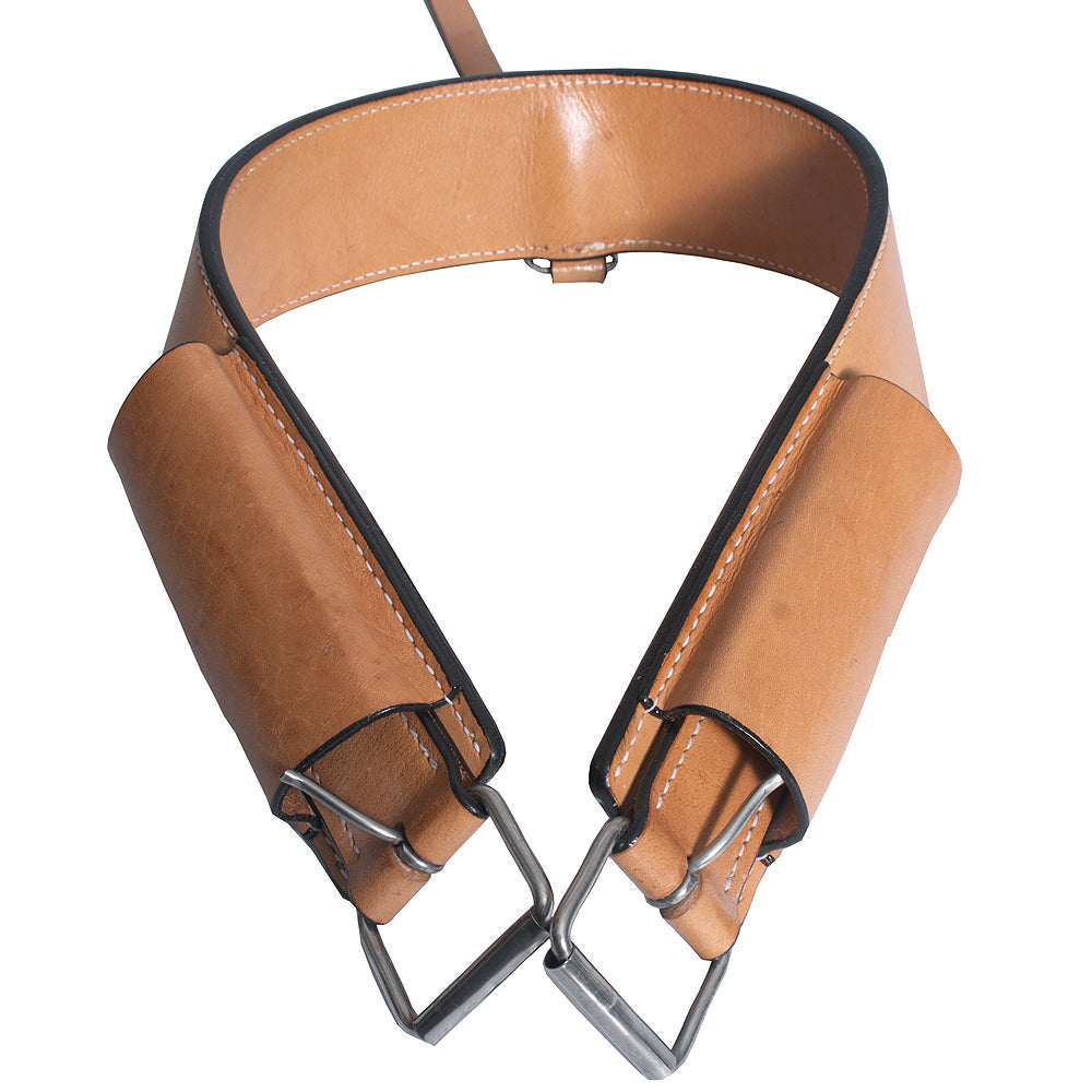 Hilason Horse Western Leather Back Rear Cinch Flank Girth
