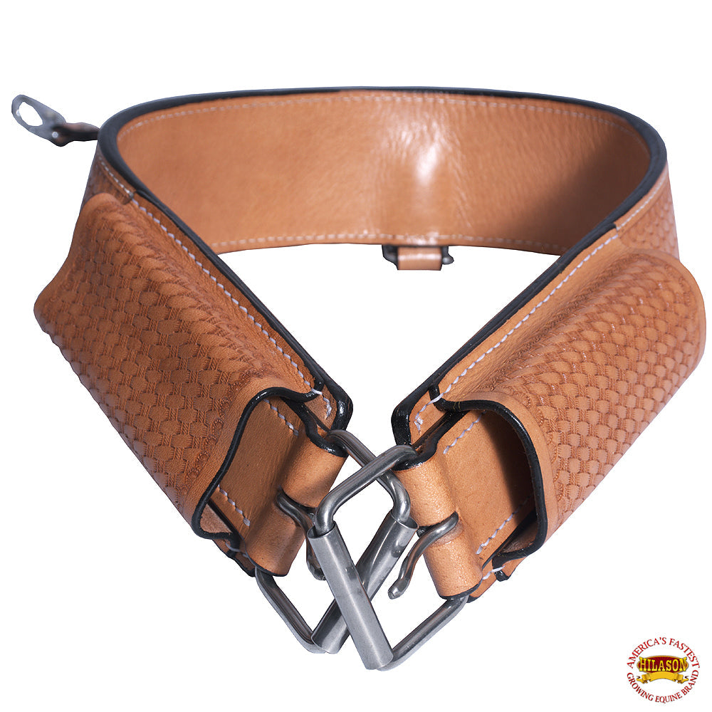 Hilason Horse Western Leather Back Rear Cinch Flank Girth