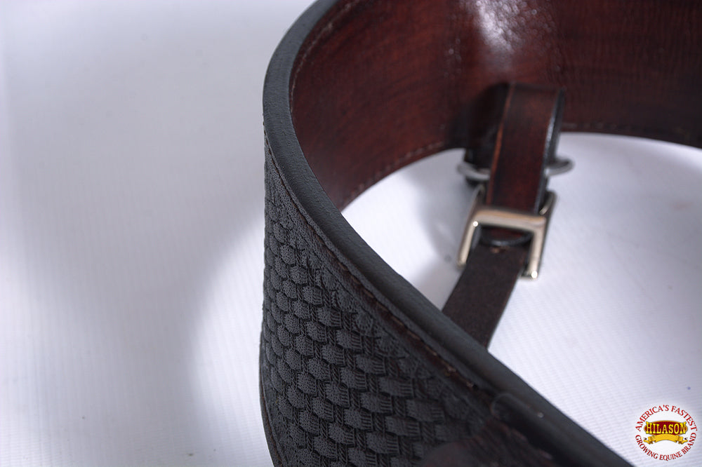 Hilason Horse Western Leather Back Rear Cinch Flank Girth