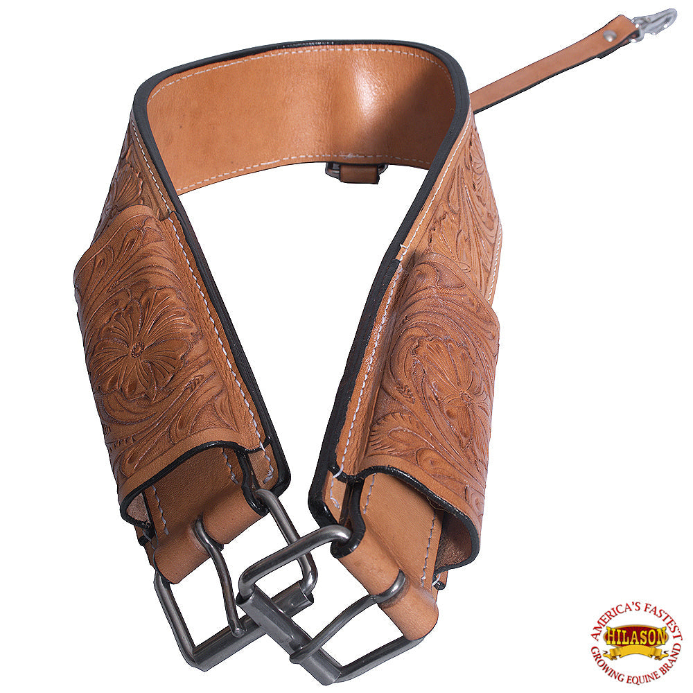 Hilason Horse Western Leather Back Rear Cinch Flank Girth