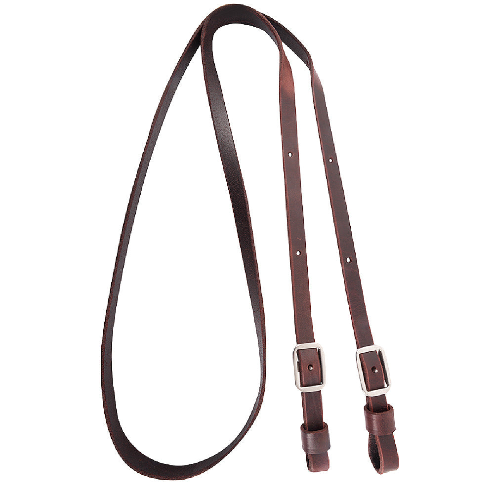 3/4" Classic Equine Latigo Horse Barrel Rein Brown