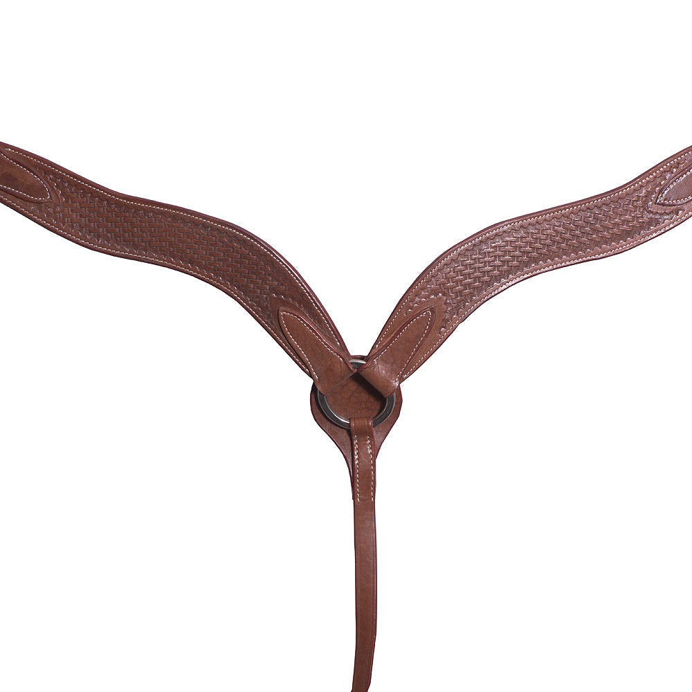 Western Horse Breast Collar Leather Brown Comfytack