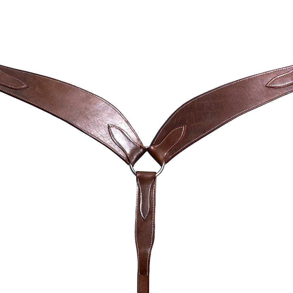 Western Horse Breast Collar Leather Brown Comfytack