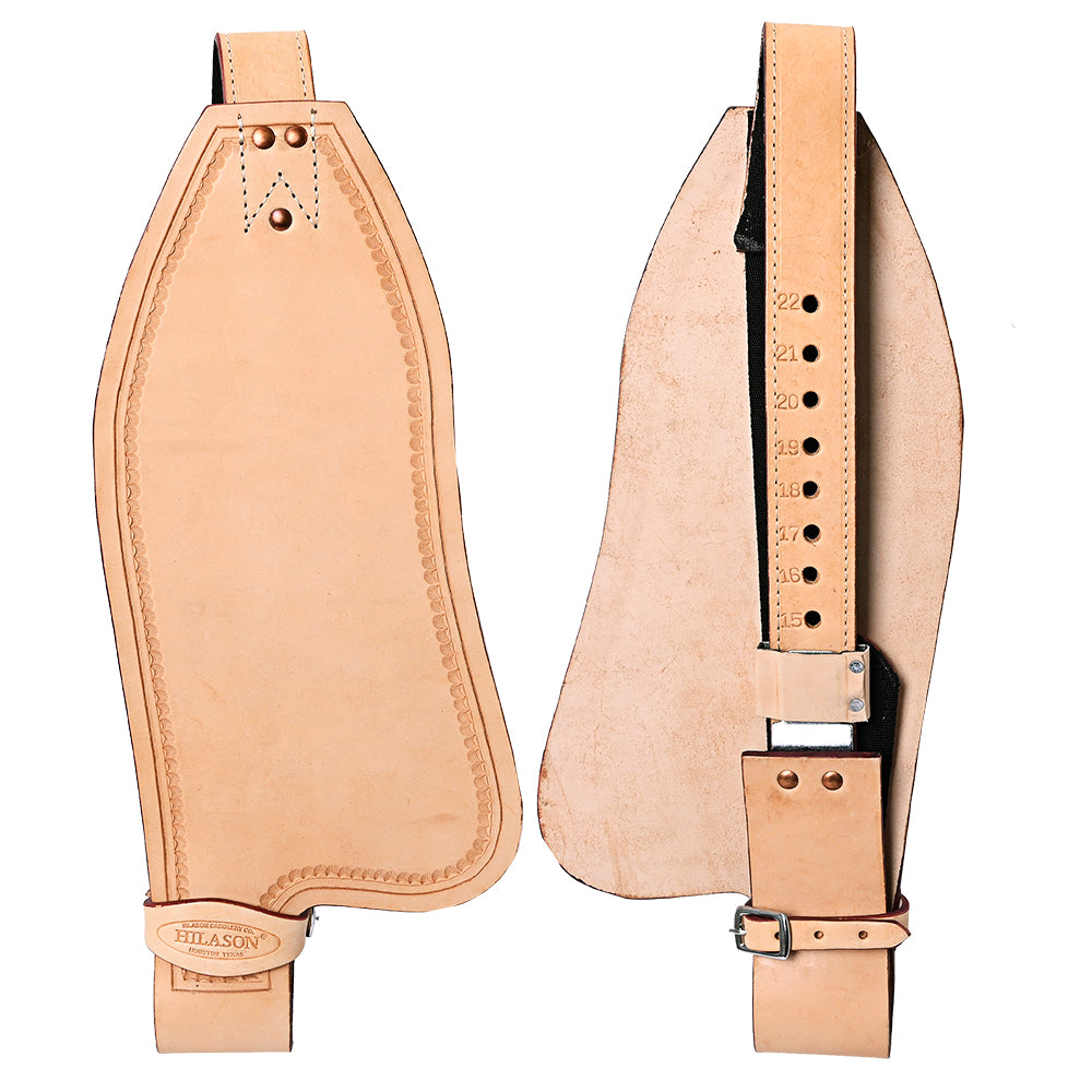 Hilason Leather Saddle Replacement Fender Pair with Hobble Straps, Genuine Skirting Leather Stirrup Leathers, 2 Inch Wide