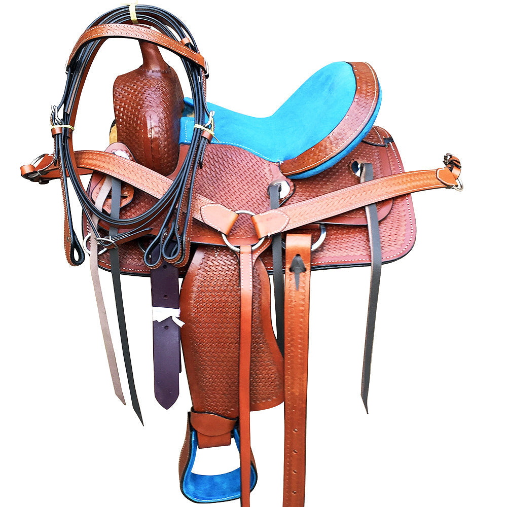 12 In Western Horse Saddle Ranch Trail Youth Child Pleasure Leather