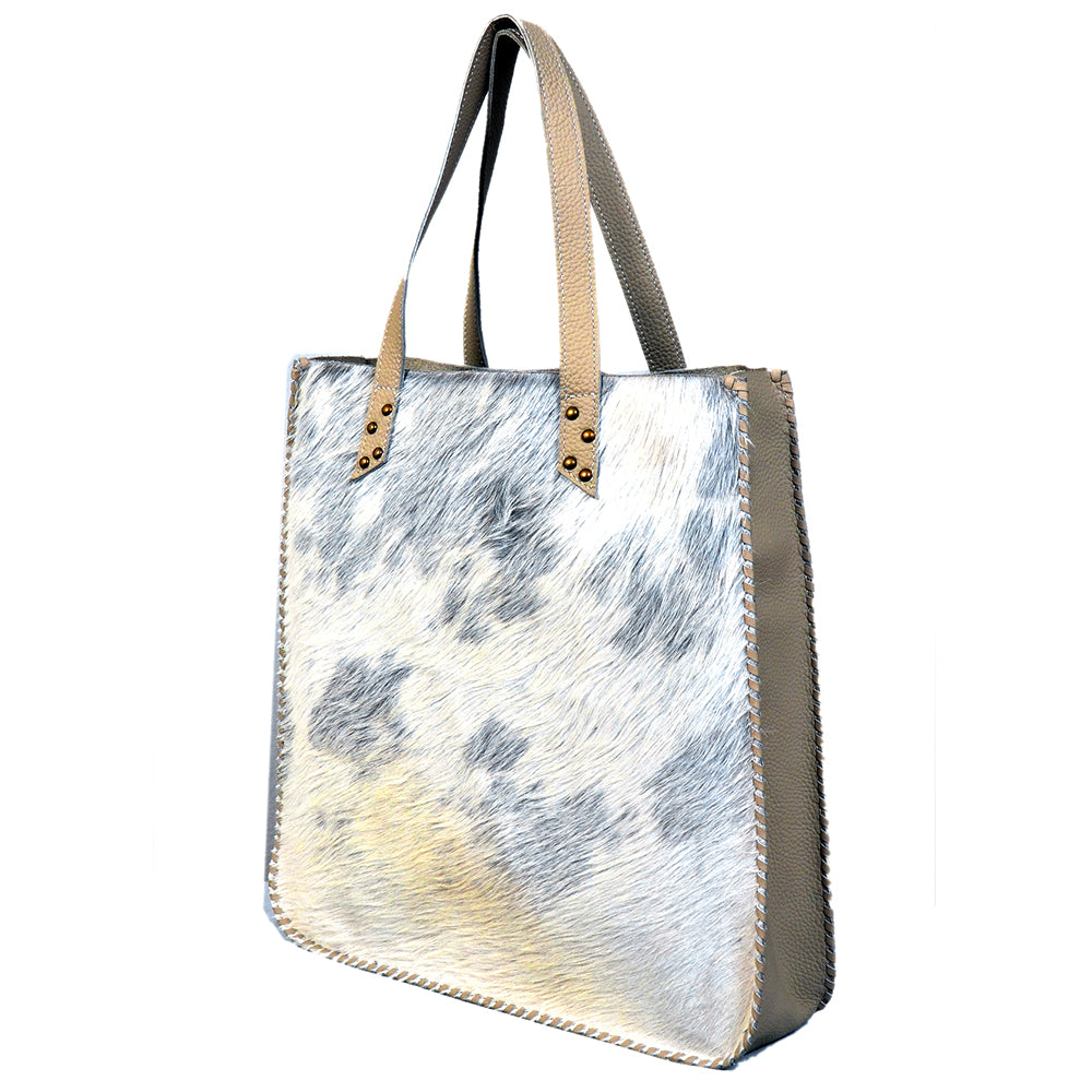 American Darling Hair-On Cowhide Tote Bag – Genuine Leather Western Handcrafted Carryall for Everyday Use and Travel