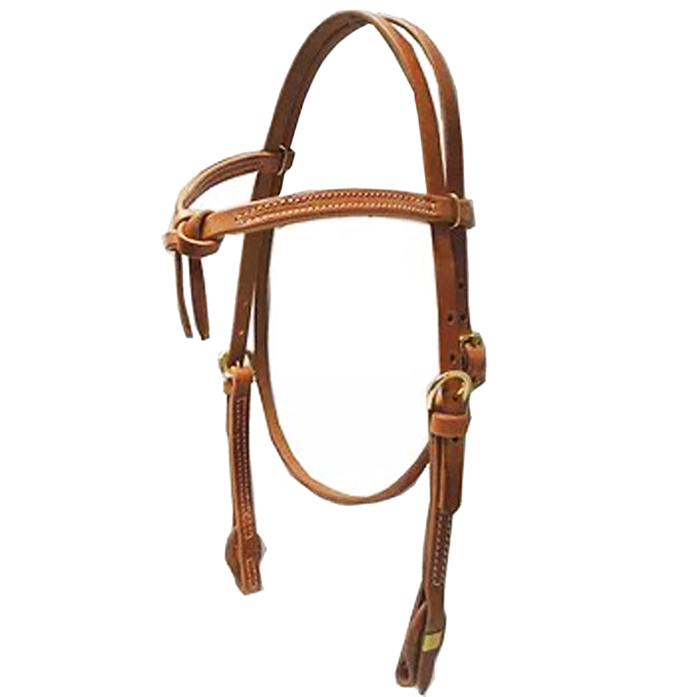 HILASON Headstall Quick Change Cheeks Hermann Oak Harness