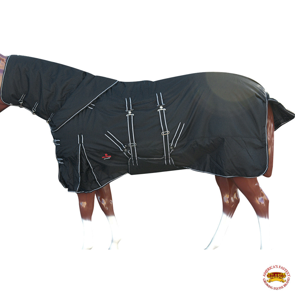 HILASON 1200D Waterproof Winter Horse Blanket Neck Cover Belly Wrap-78 Inches | Horse Blanket | Horse Blankets for Winter Waterproof | Horse Turnout Blanket | Horse Turnout