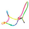 Hilason Rainbow Rope Tied Horse Halter Tie Dye Colored Cowboy Style