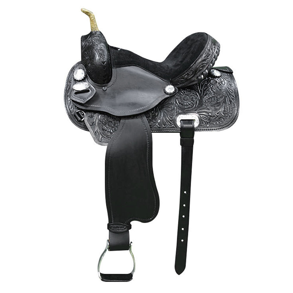 Flex Tree Western Horse Saddle American Leather Trail Barrel By Hilason