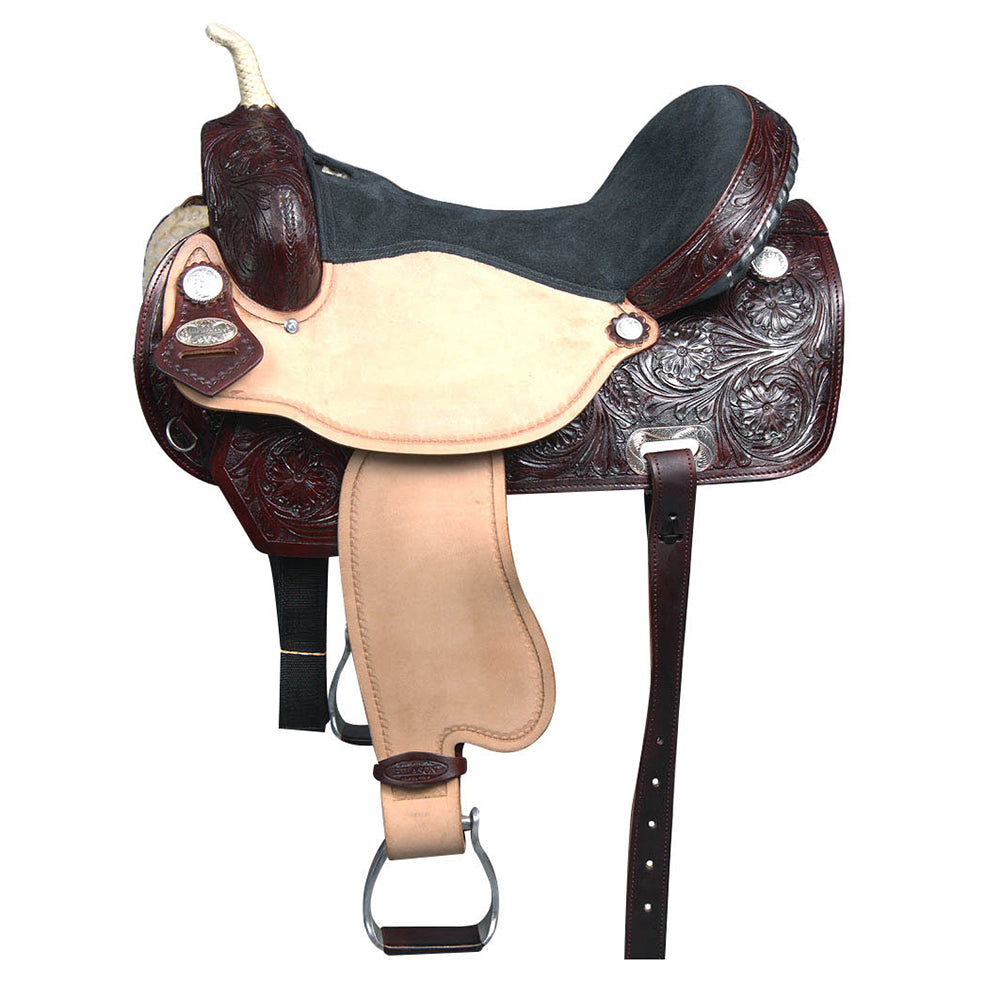 Flex Tree Western Horse Saddle American Leather Trail Barrel By Hilason