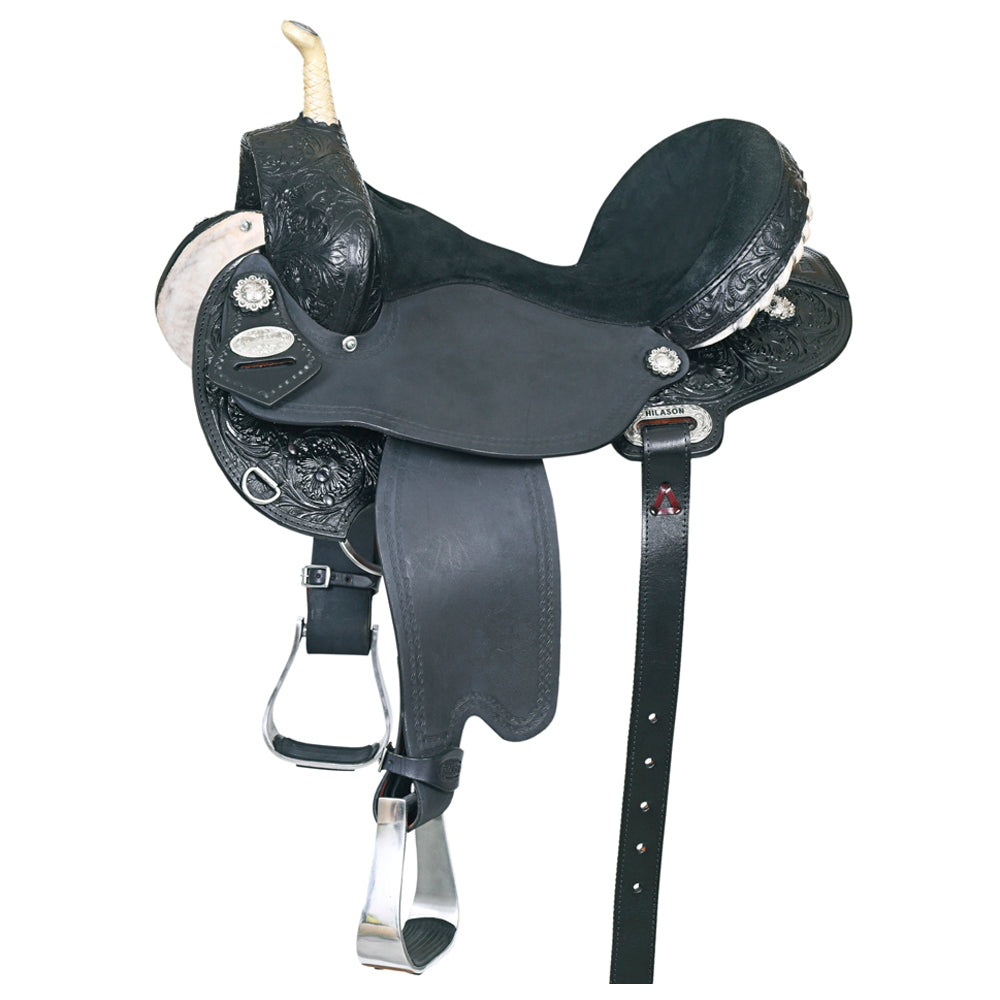 HILASON Flex Tree Western Horse Saddle American Leather Trail Barrel Racing | for Horses