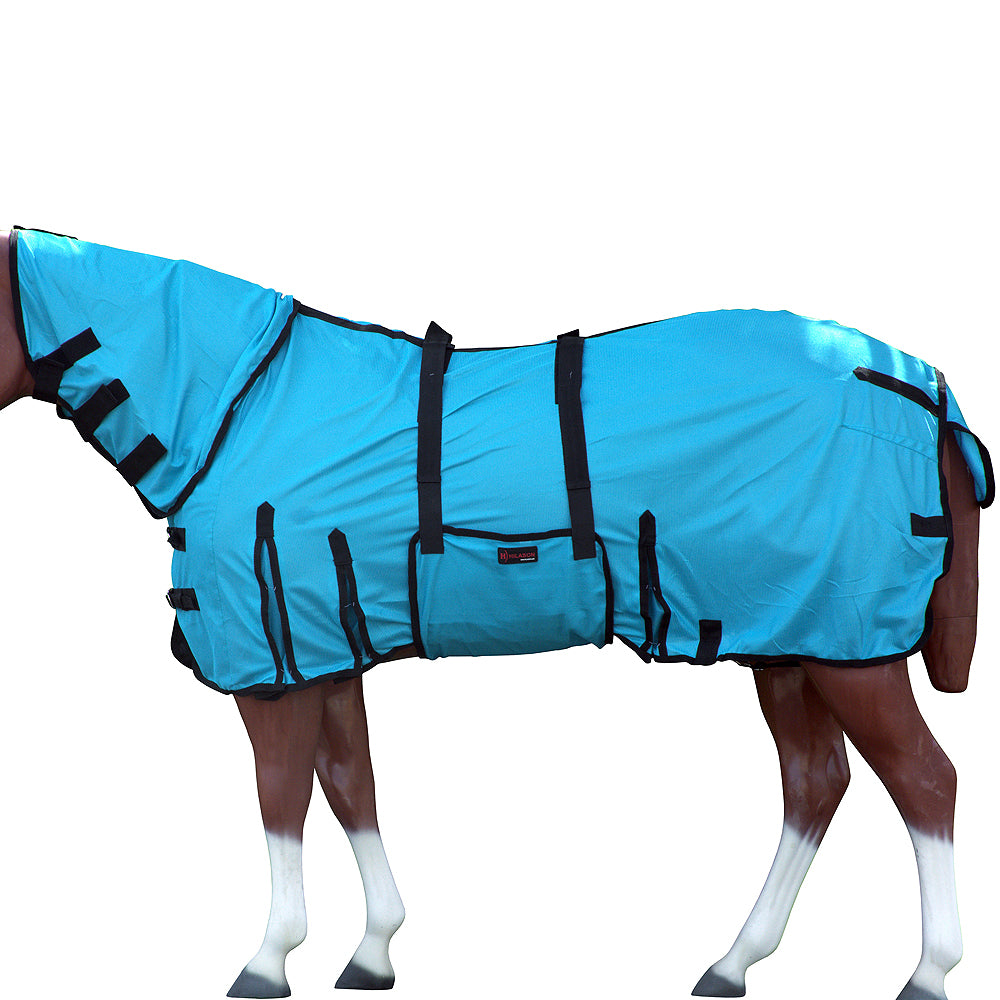 HILASON Horse Fly Sheet - Summer Spring UV Protection Mesh Bug Mosquito FlySheet for Horses | Fly-Sheet