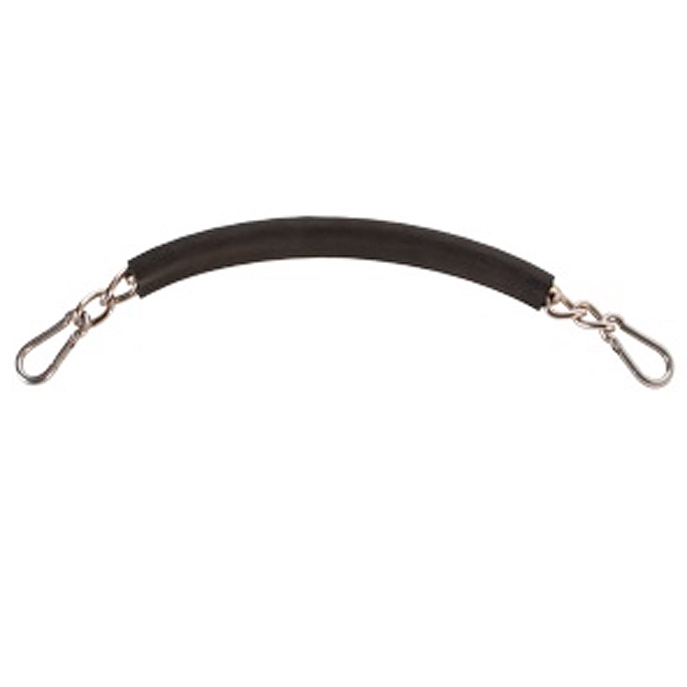 Hilason 13" Rubber Lining Horse Noseband W/ 3.5Mm Chain