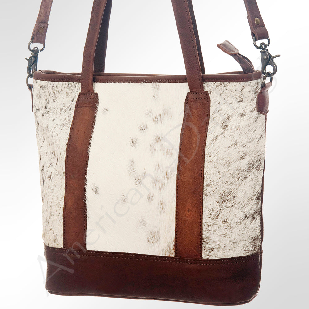 American Darling Women's Tote Bag Hair-On Genuine Leather Handbag and Ladies Purse
