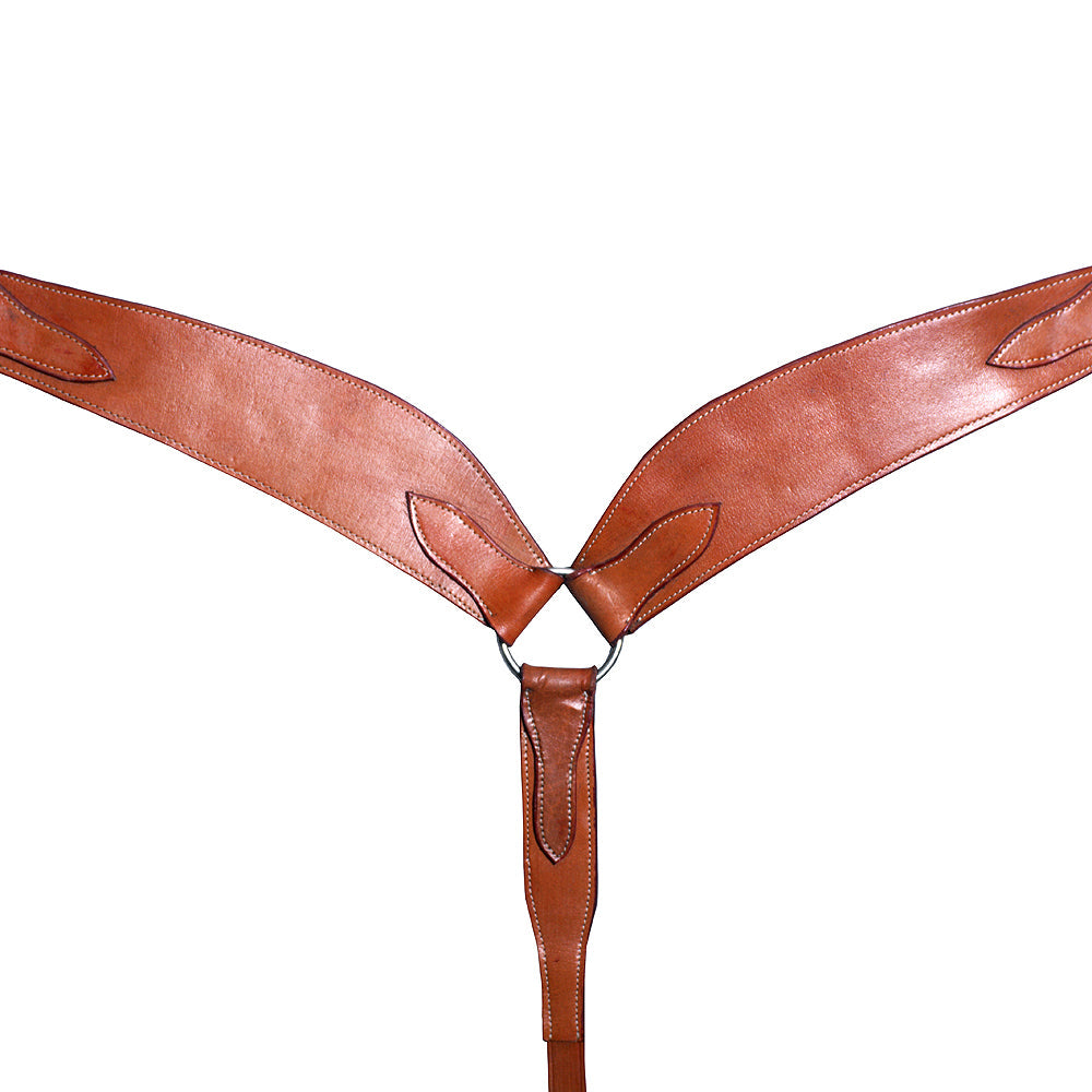 Western Horse Breast Collar Leather Brown Comfytack