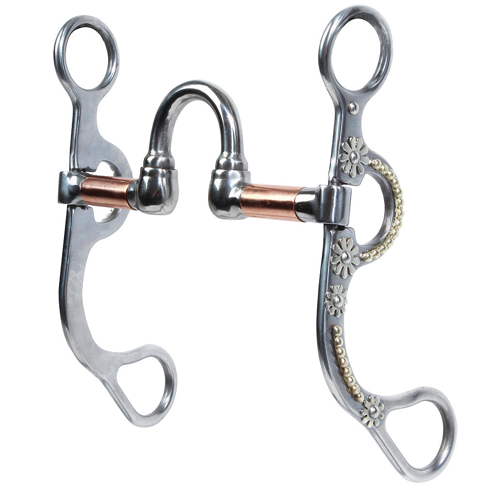 5" Professional Choice Bob Avila Daisy Shank Correction Horse Mouth Bit
