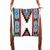 American Darling Messenger Bag - Genuine Leather Western Handbag with Hand Tooled Floral Strap, Saddle Blanket & Fringe